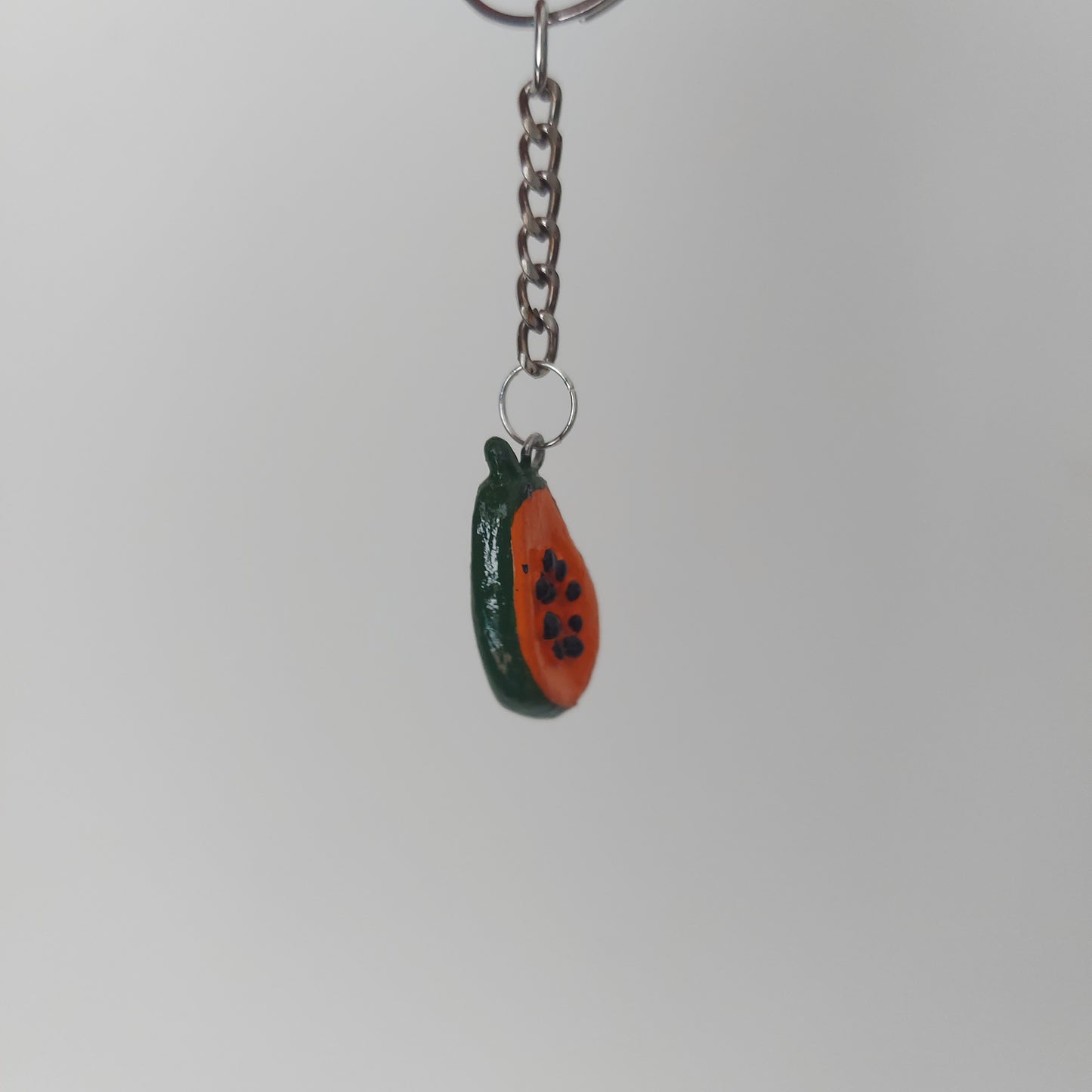 Papaya Slice Keychain