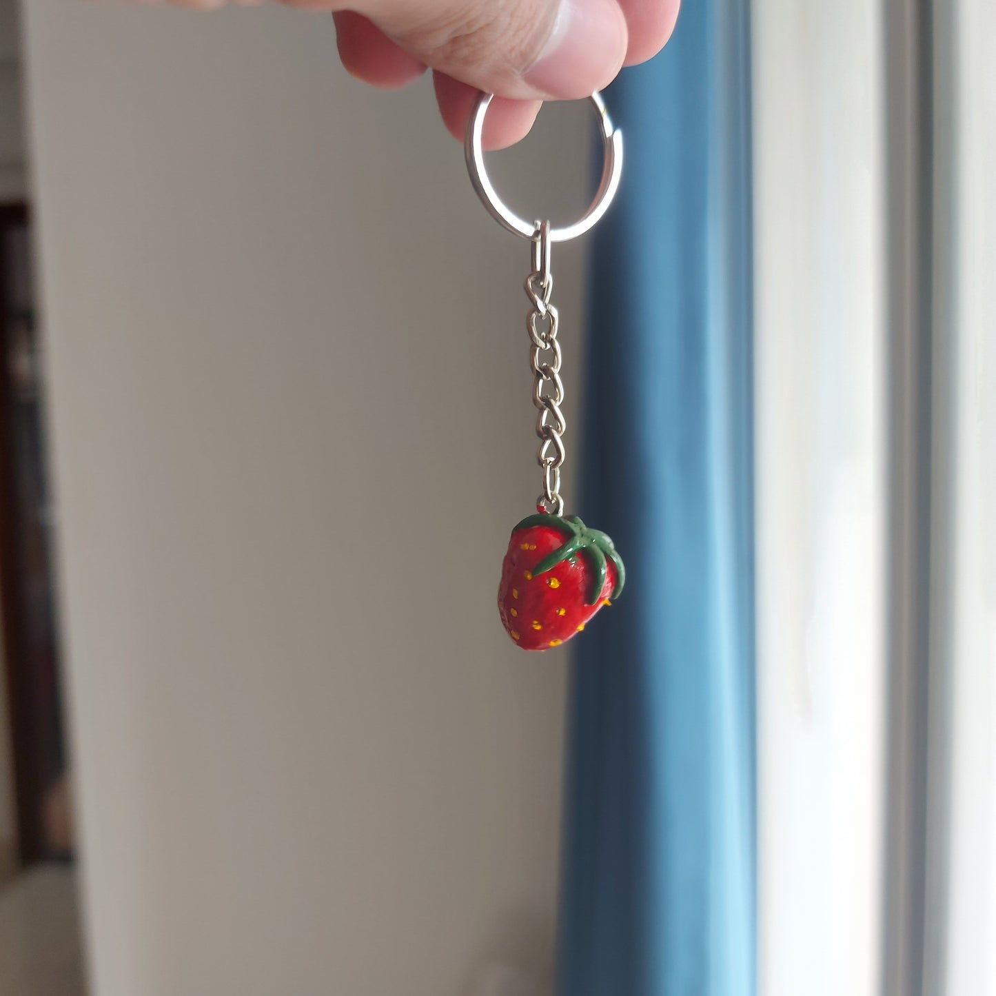 Strawberry Charm Keychain