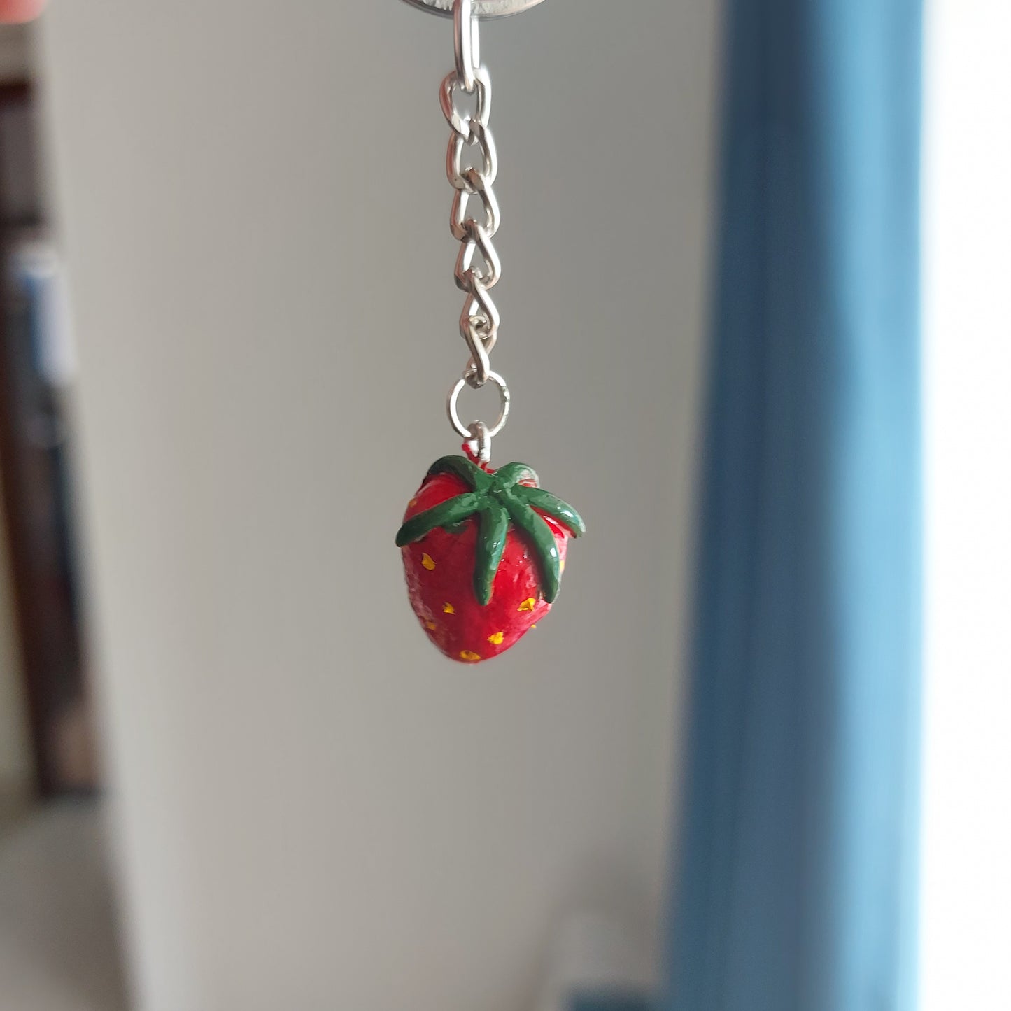 Strawberry Charm Keychain